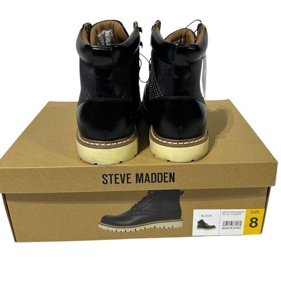 Steve Madden Men's Bleeker Boot Color Black Size 8 - Picture 14 of 14